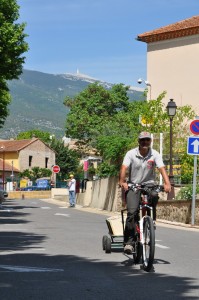 Rückfahrt nach dem Rennen in Bédoin/Mt Ventoux