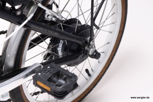 Perfekte Paarung: Kleiner und starker Motor in sehr kleinem Fahrrad