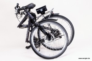 e-Bike Klapprad mit Senglar-Umbausatz: das Dahon bleibt klappbar