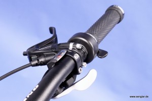 Jederzeit alles im Griff: Magura-Bremse und Shimano-Schaltung