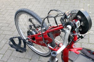 Eine besondere Herausforderung sind bei Handbikes immer die Platzverhältnisse