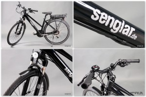 Senglar Trekking-Pedelec, Lady, Schwarz glänzend, Rock Shox Paragon Senglar Trekking-Pedelec, Lady, Schwarz glänzend, Rock Shox Paragon