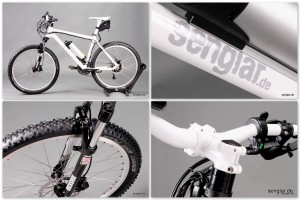 Senglar Pedelec Mountainbike 26er, Weiß glänzend Senglar Pedelec Mountainbike 26er, Weiß glänzend